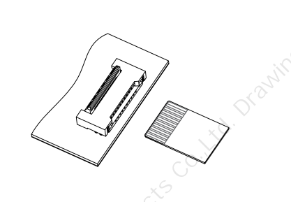 后翻蓋臥貼 0.5mm Pitch H1.5